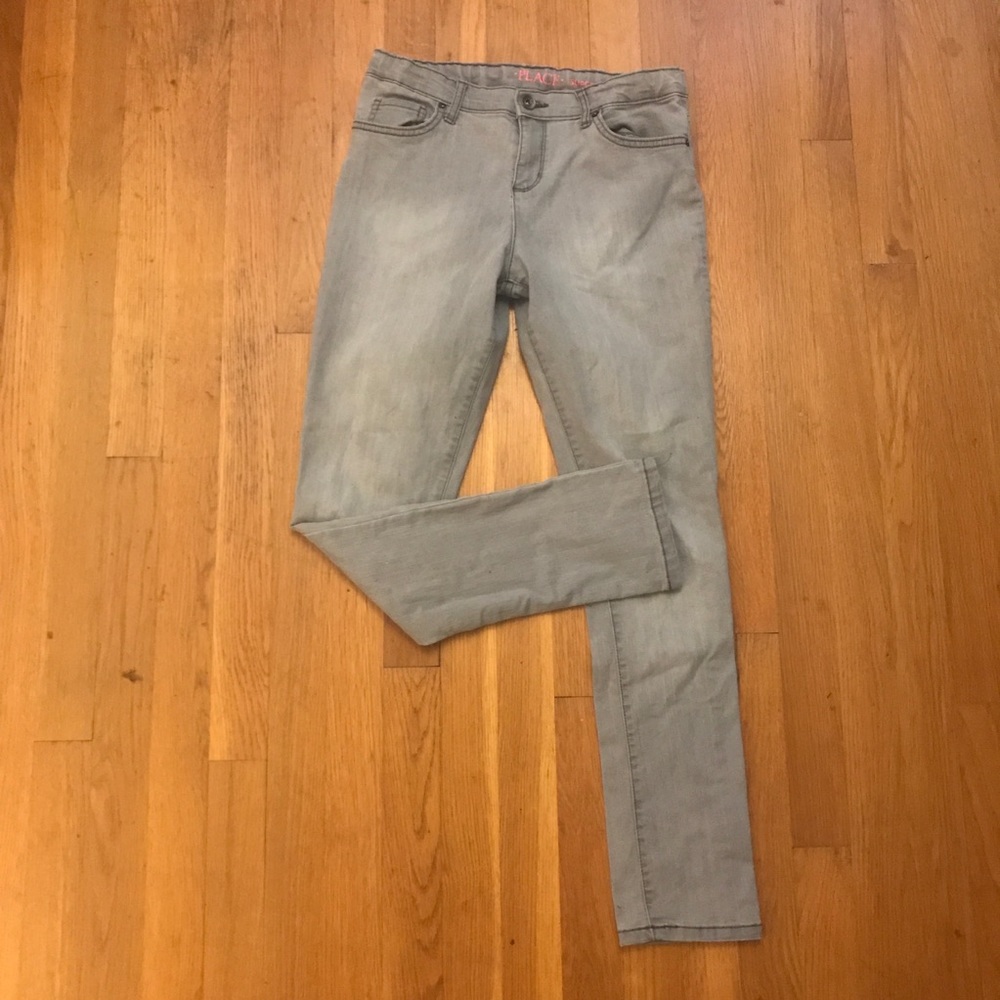 Children’s Place Gray Girls Super Skinny Jeans 14